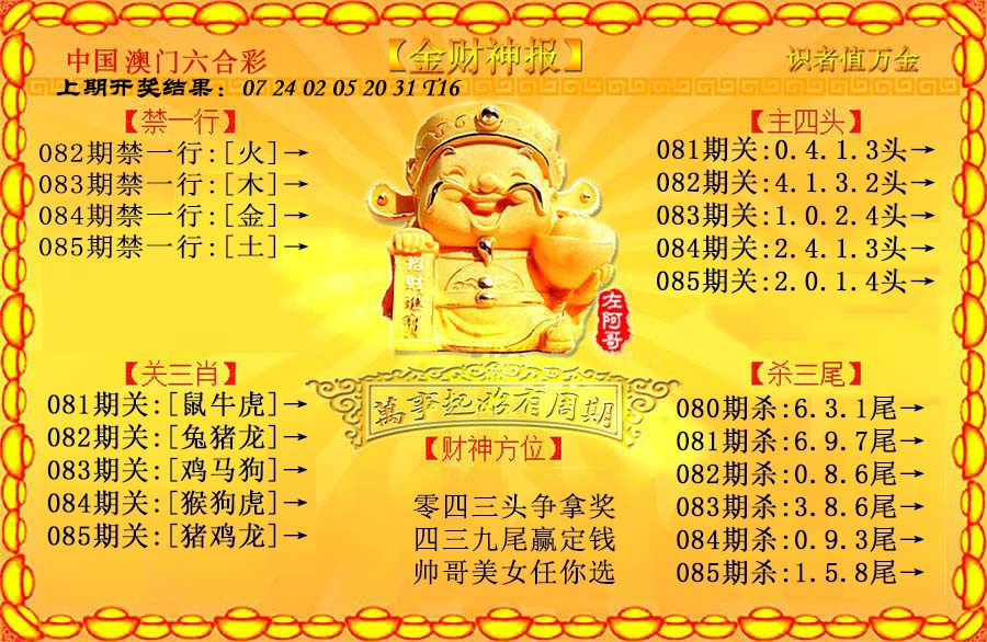 085期金财神[图]